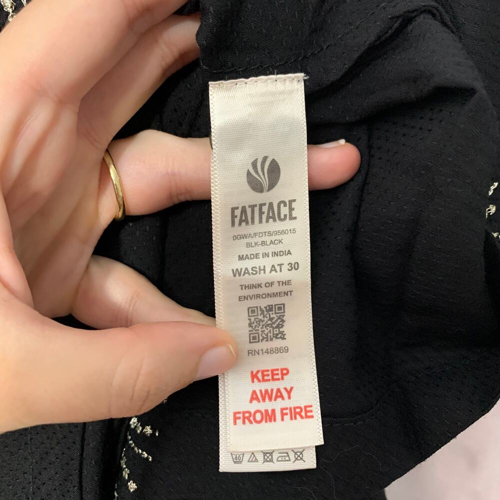 Fat Face Madagan Celestial Long Sleeve Dress NWT Sz 4 Embroidered Knee Length - Picture 10 of 10